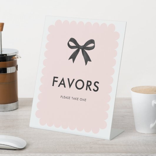 Bug Pink-Brautparty-Favoriten Sockelschild (In SItu)