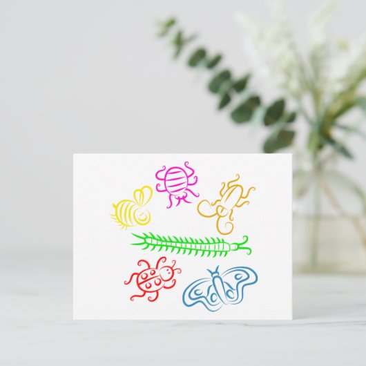 Bug Postkarte (Stehend Vorderseite)