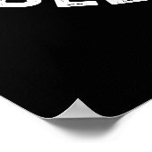 Bug Puns sind bizarre Funny Bee Pun Dark BG Poster (Ecke)