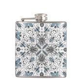 Bug, schwarz und blau flachmann (Vorderseite)