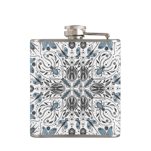 Bug, schwarz und blau flachmann (Rückseite)