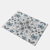 Bug, schwarz und blau fußmatte (Schrägansicht)