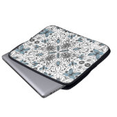 Bug, schwarz und blau laptopschutzhülle (Vorne Knopf)