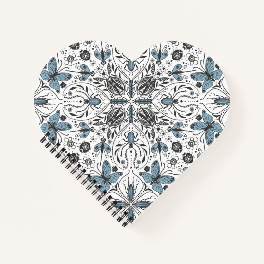 Bug, schwarz und blau notizblock (Vorderseite)