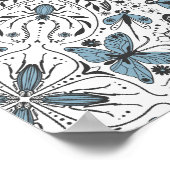 Bug, schwarz und blau poster (Ecke)