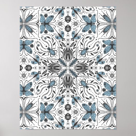 Bug, schwarz und blau poster (Vorne)