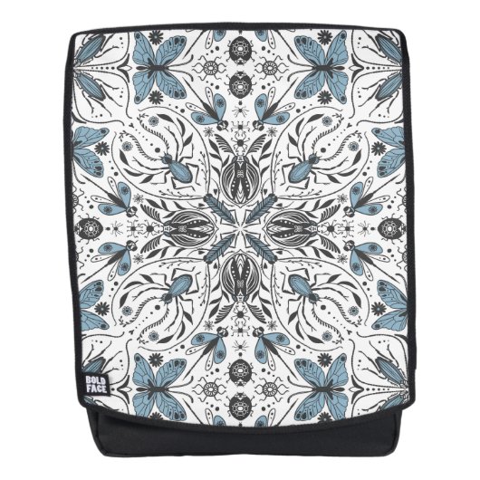 Bug, schwarz und blau rucksack (Vorderseite)