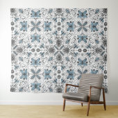 Bug, schwarz und blau wandteppich (Beispiel (Horizontal))