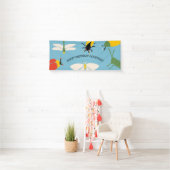Bug Themed Custom Message Party Banner (Insitu)
