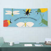 Bug Themed Custom Message Party Banner (Messe)
