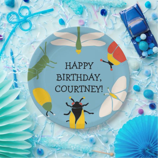 Bug Themed Party Personalisiert Pappteller (Party)