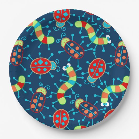 Bug und Käfer Pappteller (Vorderseite)