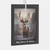 Bug und Weihnachtslicht Schwarz Ornament Aus Glas (Vorderseite Rechts)