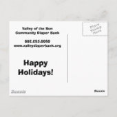 Bug, Vielen Dank vom Grund........................ Postkarte (Rückseite)