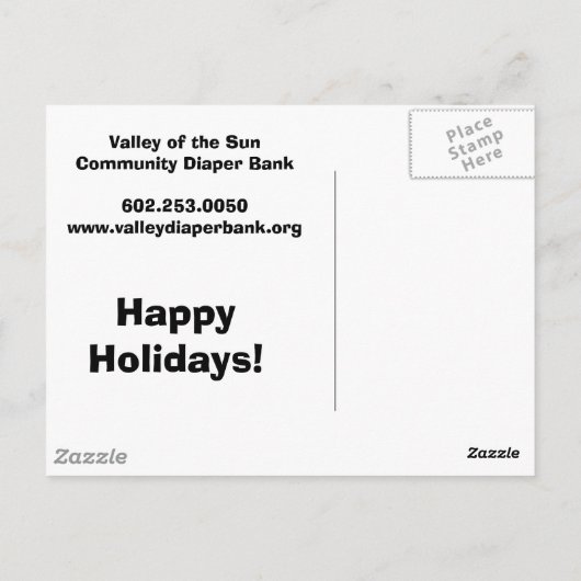 Bug, Vielen Dank vom Grund........................ Postkarte (Rückseite)