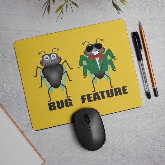 Bug vs Feature Mouse Pad Mousepad