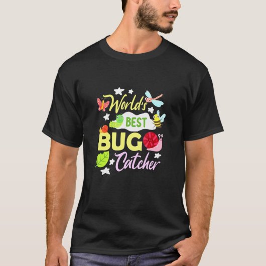Bug Worlds Bester Bug Catcher Insekt Entomologe T-Shirt (Vorderseite)