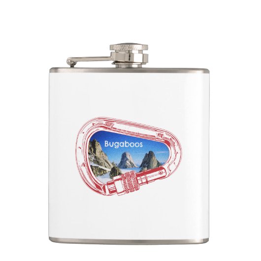 Bugaboos Climbing Carabiner Flachmann (Vorderseite)