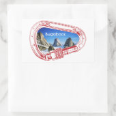 Bugaboos Climbing Carabiner Rechteckiger Aufkleber (Tasche)