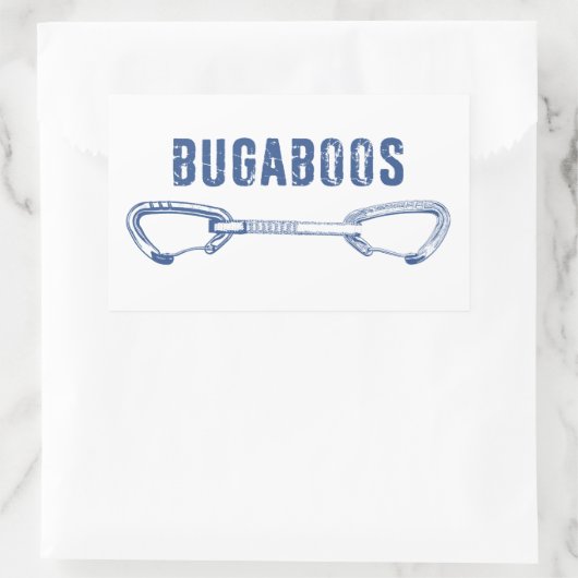 Bugaboos Climbing Quickdrag Rechteckiger Aufkleber (Tasche)