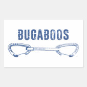 Bugaboos Climbing Quickdrag Rechteckiger Aufkleber (Vorderseite)