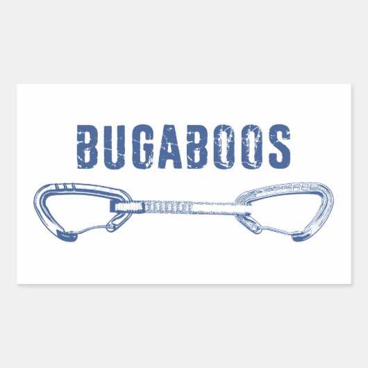Bugaboos Climbing Quickdrag Rechteckiger Aufkleber (Vorderseite)