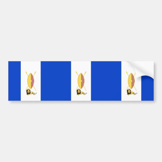 Buganda, Tuvalu-Flagge Autoaufkleber (Vorne)