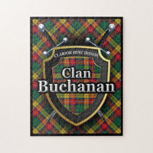 Buganklan-Tartan-Schwerter und Schild Puzzle