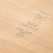 Bugband-Hochzeit mit weißem Glitzer Acryleinladungen (Ablage )