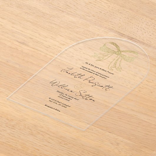 Bugband-Hochzeit mit weißem Glitzer Acryleinladungen (Ablage )