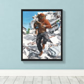 Bugbär Hero Rettung Kinderfantasy Leinwand Print (Insitu (Holzboden))