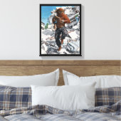 Bugbär Hero Rettung Kinderfantasy Leinwand Print (Insitu (Schlafzimmer))