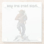 Bugbear Hero Child Rescue Fantasy Glass Untersetze Glasuntersetzer (Rückseite)