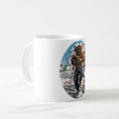 Bugbear hero retcuing Child Fantasy Art Kaffeemasc Kaffeetasse (Vorderseite Links)