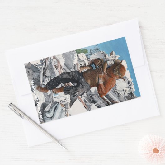 Bugbear Hero Retcuing Child Fantasy Art Stickers (Umschlag)