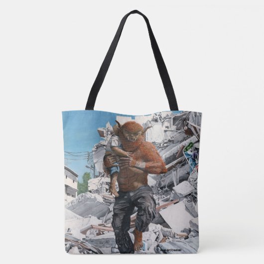 Bugbear hero retcuing Child Fantasy Graphic Tasche (Rückseite)