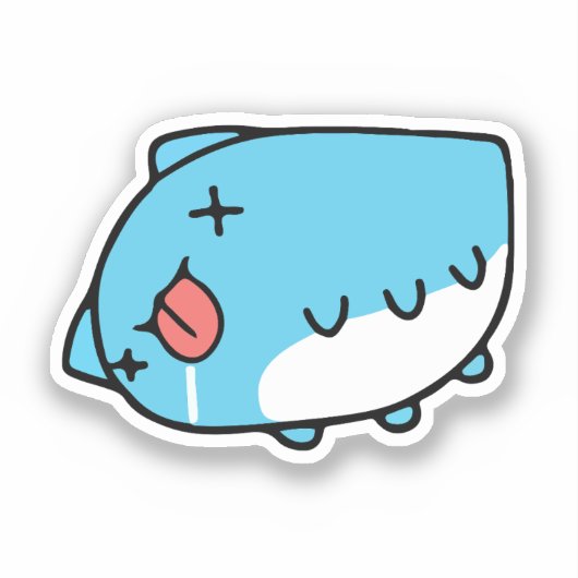 BugCat Capoo cat, Kawaii Comic Cat Aufkleber (Vorderseite)