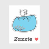 BugCat Capoo cat, Kawaii Comic Cat Aufkleber (Blatt)