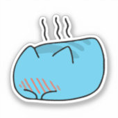 BugCat Capoo cat, Kawaii Comic Cat Aufkleber (Vorderseite)