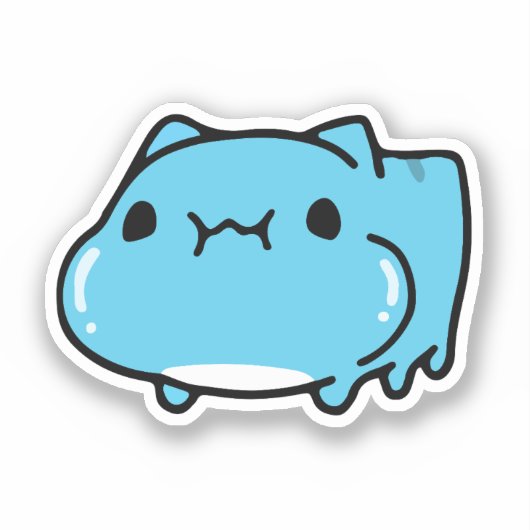 BugCat Capoo cat, Kawaii Comic Cat Liebe Aufkleber (Vorderseite)