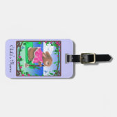 Bügel des Gepäck-Umbau-w/Leather/niedliches Gepäckanhänger (Vorderseite horizontal)