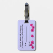 Bügel des Gepäck-Umbau-w/Leather/niedliches Gepäckanhänger (Rückseite vertikal)