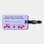 Bügel des Gepäck-Umbau-w/Leather/niedliches Gepäckanhänger (Rückseite horizontal)