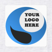 Bügelbare Etiketten mit individuellem Logo (Design 1)