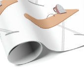 Bügelbrett Geschenkpapier (Rolleneckpunkt)