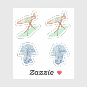 Bügeleisen und -brett, Hausarbeit Aufkleber