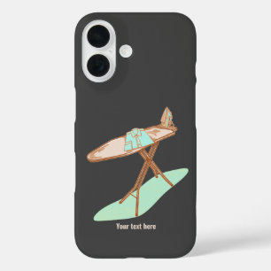 Bügeleisen und -brett, Hausarbeit iPhone 16 Hülle