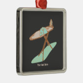 Bügeleisen und -brett, Hausarbeit Ornament Aus Metall (Rechts)