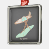 Bügeleisen und -brett, Hausarbeit Ornament Aus Metall (Links)