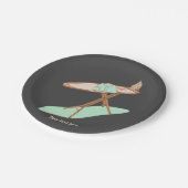 Bügeleisen und -brett, Hausarbeit Pappteller (Schrägansicht)